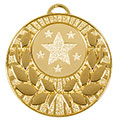 Gold Target Laurel Wreath Medal 50mm