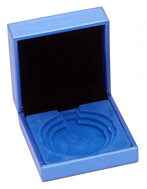 Blue Satin Medal Box 50 60 70mm