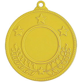 Yellow Laurel Star Medal 50mm