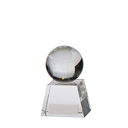 Voyager Globe Crystal Award 95mm