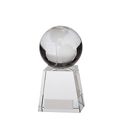Voyager Globe Crystal Award 125mm