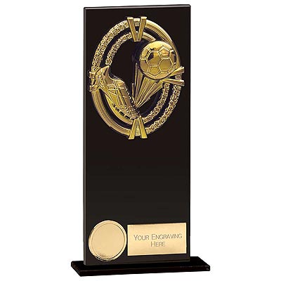 Fusion Maverick Boot & Ball Black Glass Award 200mm