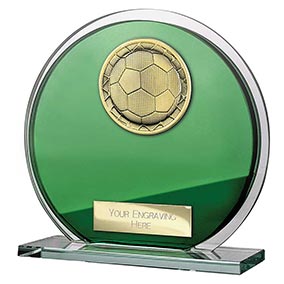 Seismic Green Glass Superstar Plaque 125mm