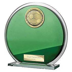 Seismic Green Glass Superstar Plaque 145mm