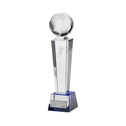 Legend Tower Crystal Football Award 220mm