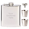 Stainless Steel Vision Mirror Polish 6oz Flask 6oz