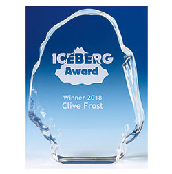 Optical Crystal Iceberg Glass 115mm
