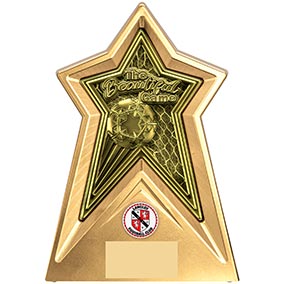 Starforce Gold Beautiful Game Trophy 20cm