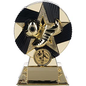 Gold Nova Atlas Boot Ball Trophy 18cm