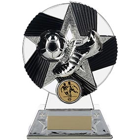 Silver Nova Atlas Boot Ball Trophy 16cm