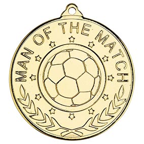 Man Of The Match Football Club Medal 50mm