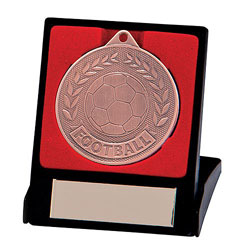 Discovery Football Medal & Box Bronze 50mm