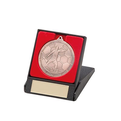 Impulse Football Medal & Box Bronze 50mm