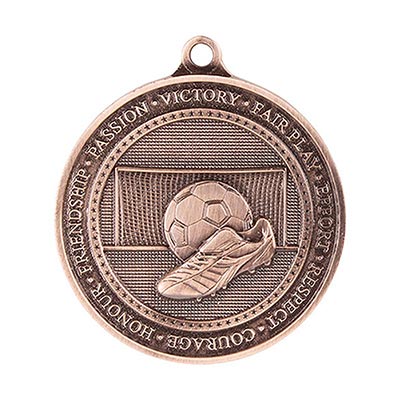 Olympia Football Medal Antique Bronze 70mm