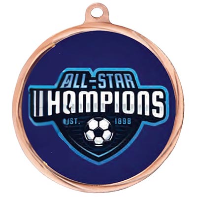 Custom Bronze Football Medal 70mm