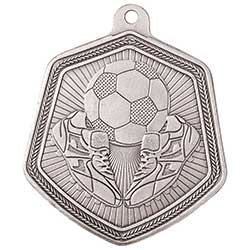 65mm Falcon Football Medal Silver