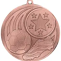 55mm Iconic Football Medal Bronze