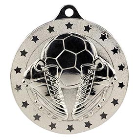 Boot & Ball Cascade Stars Silver Medal 50mm