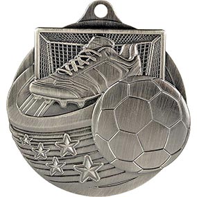 Boot & Ball Power Strike Silver Medal 50mm