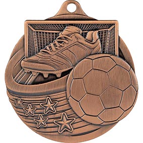 Boot Ball Power Strike Bronze Medal 70mm