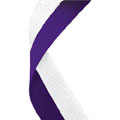 Purple White Ribbon