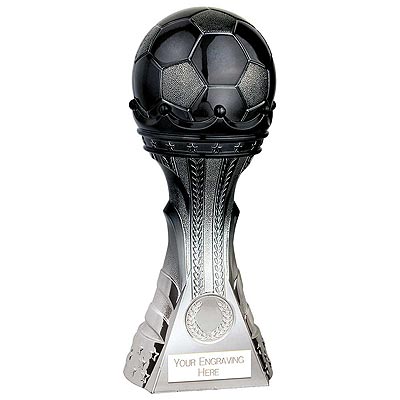King Football Award Black to Silver 190mm