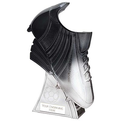 Power Boot Football Heavyweight Black to Silver 160mm 