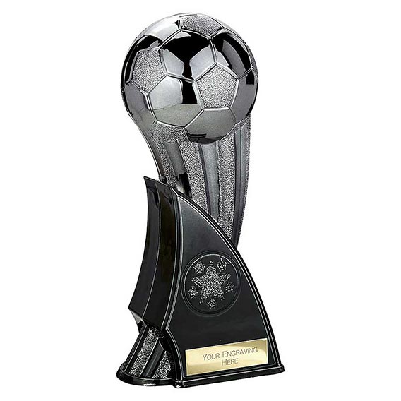 Firestorm Black Football Trophy 16cm