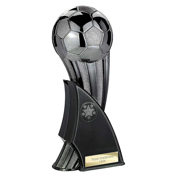 Firestorm Black Football Trophy 24cm