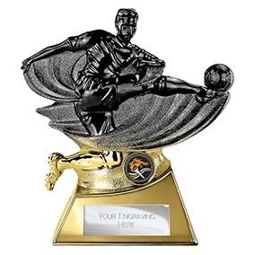 Power Strike Gold Football Trophy 200mm