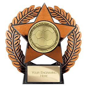 Bronze Emperor Star Football Trophy 120mm