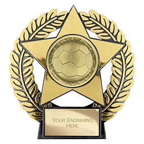 Gold Emperor Star Football Trophy 120mm
