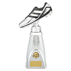 World Striker Deluxe Football Boot Award Silver & Black 290mm