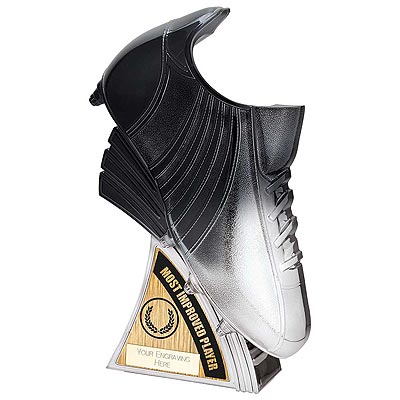 Power Boot Most Improved Player Black to Silver 250mm 