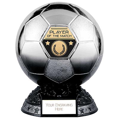 Elite Metallic Silver to Black Player of the Match 185mm