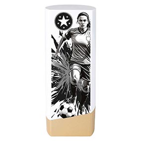 White Female Prime Football Trophy 190mm