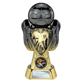 Gold Tournament Shield Boot Ball Trophy 170mm
