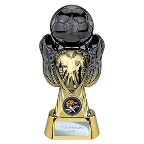 Gold Tournament Shield Boot Ball Trophy 190mm