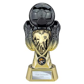 Gold Tournament Shield Boot Ball Trophy 245mm