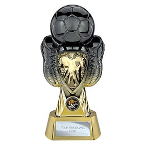 Gold Tournament Shield Boot Ball Trophy 280mm