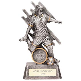 Focus Female Footballer Silver 150mm