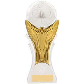 Victory Strike Gold White Trophy 19cm
