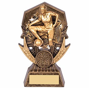 Gold Female Allstar Footballer Figure 145mm