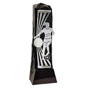 Female Black Henge Football Trophy 23cm