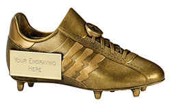 Tower Football Boot Antique Gold 23cm