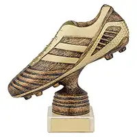 World Striker Premium Football Boot Award Silver & Black 150mm