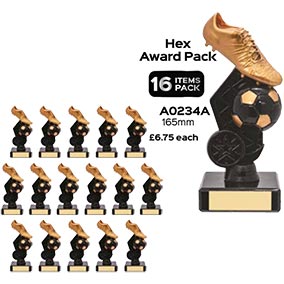 Gold Boot Black Hex Team Pack 165mm