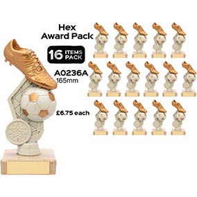 Gold Boot White Hex Team Pack 165mm