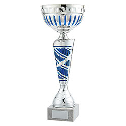 Charleston Cup Silver & Blue 360mm