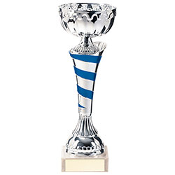 Eternity Cup Silver & Blue 225mm